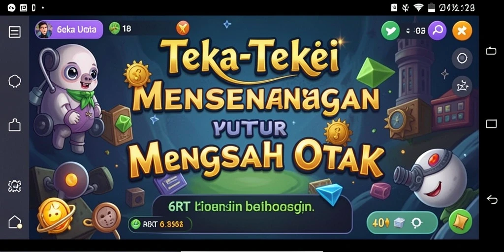 Screenshot game 6RT menunjukkan gameplay teka-teki yang menarik dan inovatif.