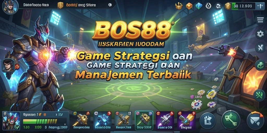 Tangkapan layar gameplay BOS88 dengan aksi strategi yang mendebarkan.