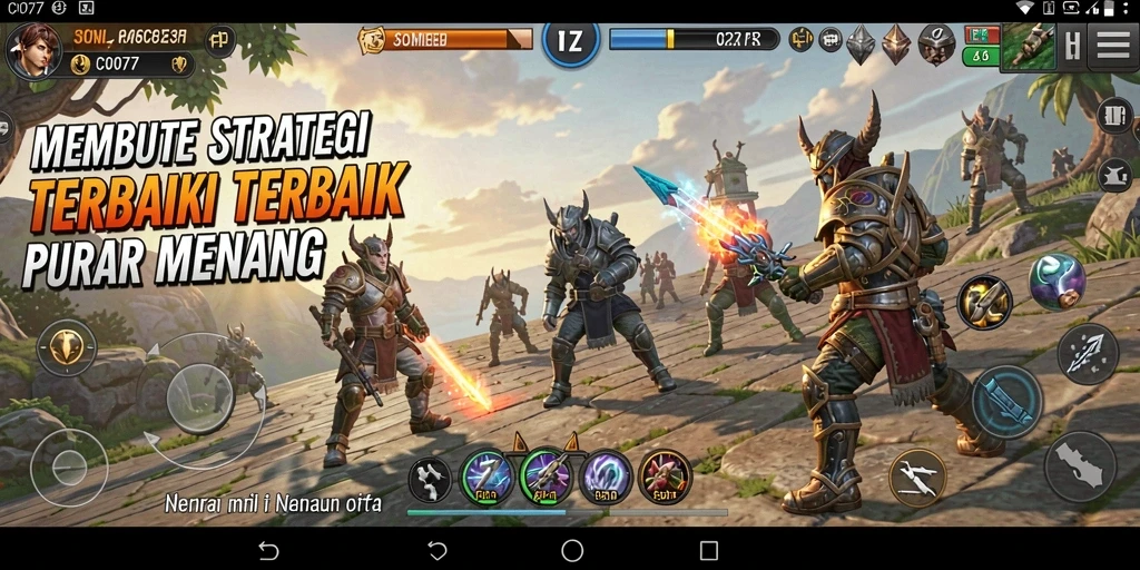 Tampilan gameplay C0077 yang menegangkan dan penuh strategi.