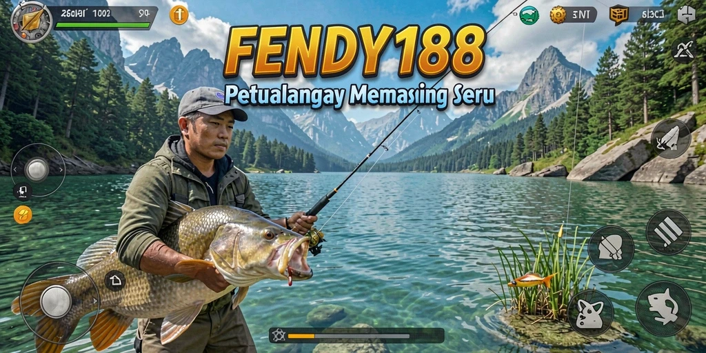 Tampilan menarik dari gameplay FENDY188 saat memancing ikan.