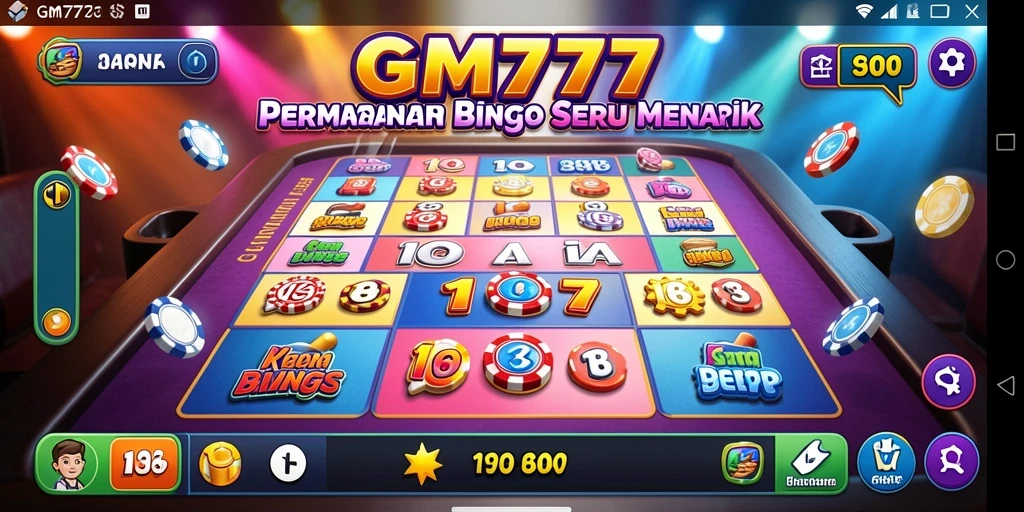 Tampilan menarik dari gameplay Bingo di GM777.