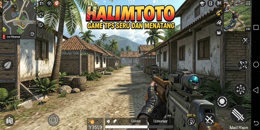 Tangkapan layar HALIMTOTO menampilkan aksi pertempuran TPS yang intens.