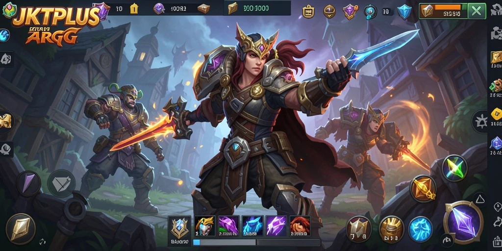 Tampilan gameplay dinamis di dunia ARPG yang menakjubkan.