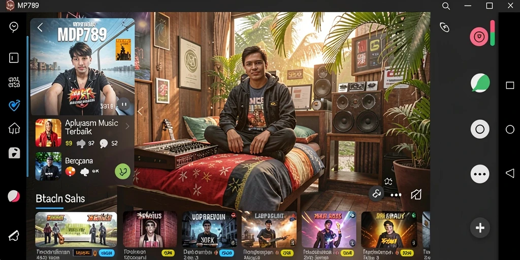 Tampilan gameplay Musik yang menarik dari MVP789.