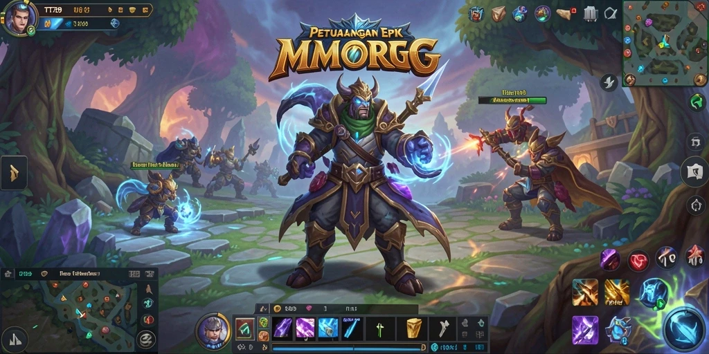 Screenshot gameplay TT789 menunjukkan aksi pertempuran seru di dunia MMORPG.
