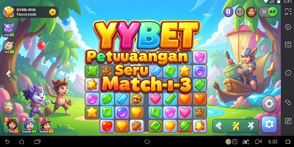 Screenshot gameplay YYBET yang seru dalam kategori Match-3.