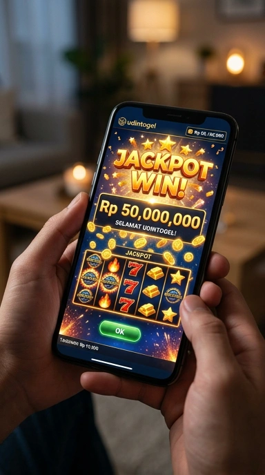 Tampilan antarmuka aplikasi udintogel yang simpel dan menarik.